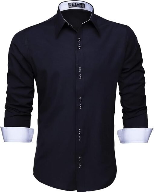 Camisa Social Masculina Manga Longa