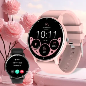 Relógio Feminino 2025 Tela Touch Full Esportivo Fitness Sem Fio para Android iPhone